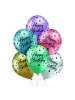 Balon latex D11 Happy Birthday 6 kom