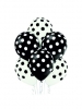 Balon latex D11 Brush Polka Dots 6 kom