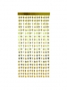 Ukras FRINGE DOOR STARS GOLD 2x1m