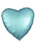 Standard Silk Lustre Pastel Blue Heart C16