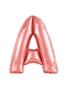 Large Letter A Rose Gold Foil Balloon N34