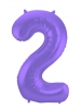 NUMBER 2 PURPLE MATALLIC MATT L34