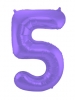 NUMBER 5 PURPLE MATALLIC MATT L34