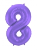 NUMBER 8 PURPLE MATALLIC MATT L34