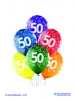 Balon latex D11 50th Birthday 6 komada